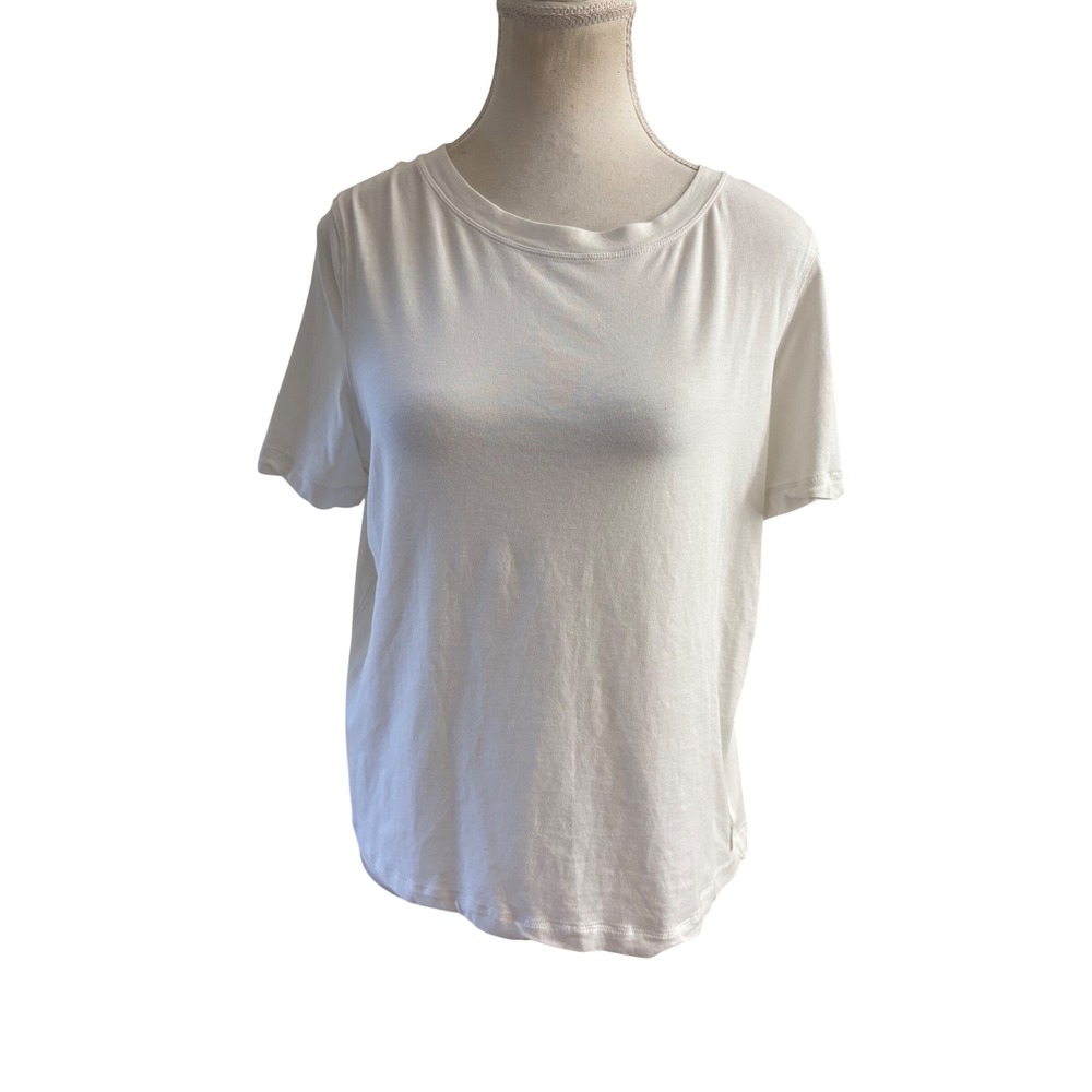 Vuori White Crew Neck Tee Women's Size Medium